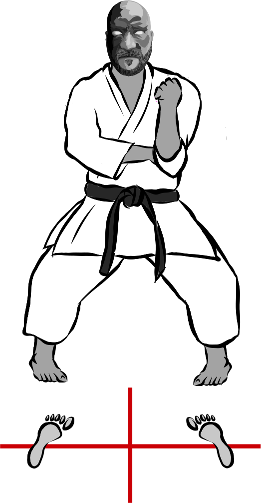 Naihanchi dachi (Rooted stance)